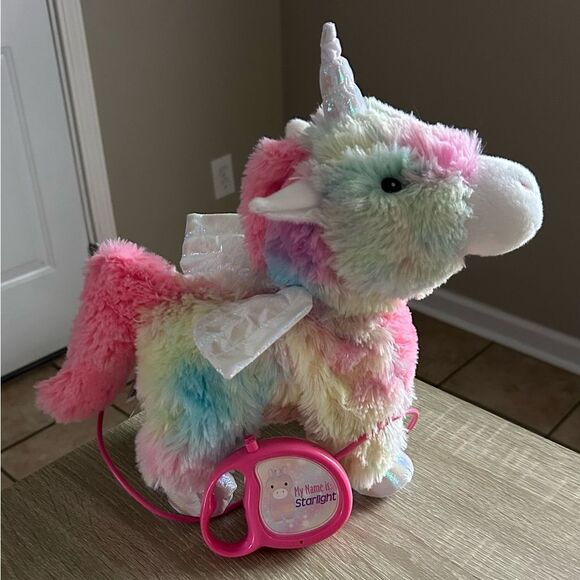 NWOT … CUDDLE BARN “Starlight” Colorful Intetactive Unicorn Plush Toy - Picture 1 of 4